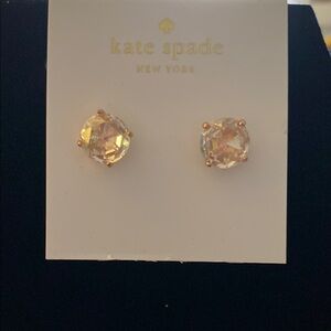 Kate Spade Crystal Gold Earrings